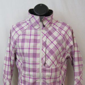 The North Face Lavender Plaid Apex Bionic Softshell Jacket / Womens Size Medium